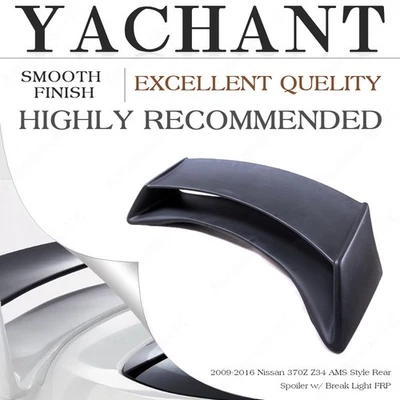 Alerón trasero de maletero FRP con luz de freno para 09-16 Nissan 370Z Z34 AMS estilo ala Foto 1 de 4