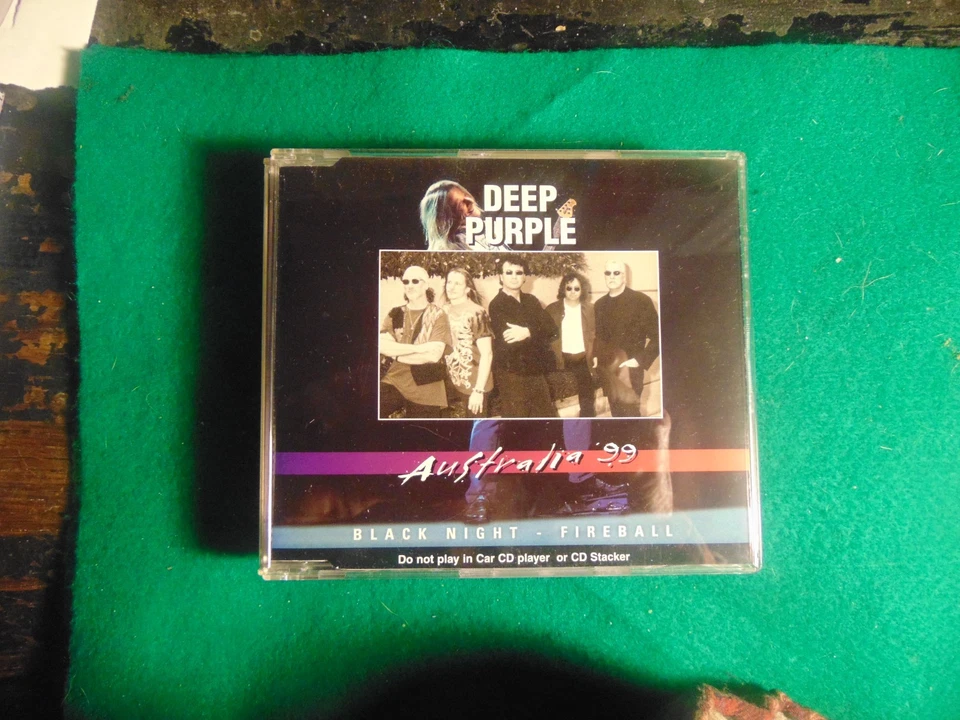 Deep Purple Australia '99 Shaped 2 Track CD Black Night Fireball Foto 1 de 1