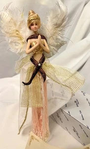 Franklin Mint "Angel of Grace" Heirloom Edition Golden Keepsake Porzellan Puppe - Bild 1 von 10