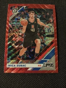 2019-20 IVICA ZUBAC DONRUSS OPTIC RED PRIZM NBA CARD #50 LA CLIPPERS LAKERS - Picture 1 of 2