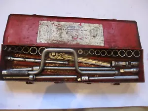 Vintage 1/2" Drive 26 Piece GORDON Socket Set ratchet driver ext bars etc - Picture 1 of 24