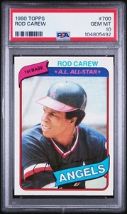1980 Topps Rod Carew #700 PSA GEM MINT 10 - Picture 1 of 2