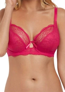 Neu ohne Etikett Lippenstift Freya Bügel Spitze transparent BH 32DDD 1011 - Bild 1 von 1