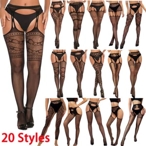 Mujeres Calcetines Pantimedias Lencería Más Medias Sexy Medias Nylon Largas Muslos-Altos - Imagen 1 de 32