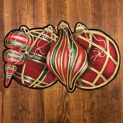 Alfombra interior puerta delantera Liora Manne alfombrilla 49"x 29,5" adorno Navidad Foto 1 de 4