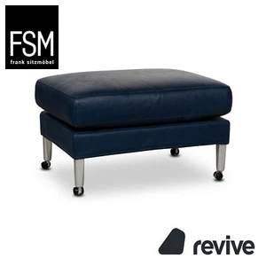 FSM Clarus Puff De Cuero Azul - Imagen 1 de 9