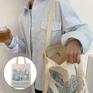 Shoulder Bag Handbags Large Students Book Bag Daunt Books Girls Canvas - Picture 1 of 6