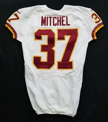 Washington Redskins #37 Tevin Mitchel NFL Game‑Issued Road Jersey - 34258 - Image 1 of 4