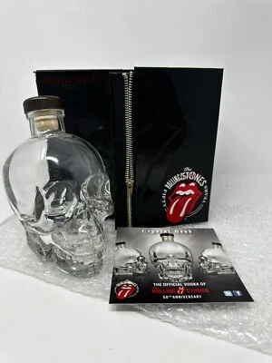 Crystal Head Vodka ROLLING STONE Edición 50 Aniversario 750 ml (Botella y Caja) Foto 1 de 4