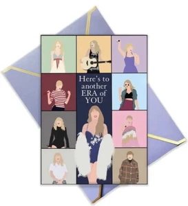 2 Pack Convjosc Taylor Birthday Card, Greeting Card Inspired Eras Taylor Swift - Picture 1 of 7