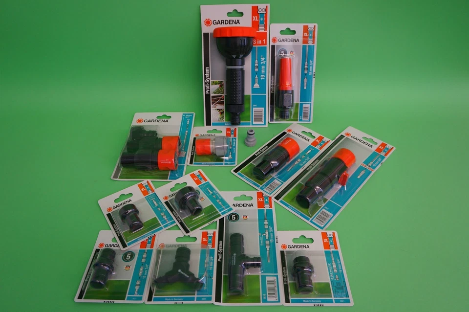 GARDENA® Profi-System - Hahnstück Schlauchstück Kupplung T-Stück etc -zur Ausw - Bild 1 von 1