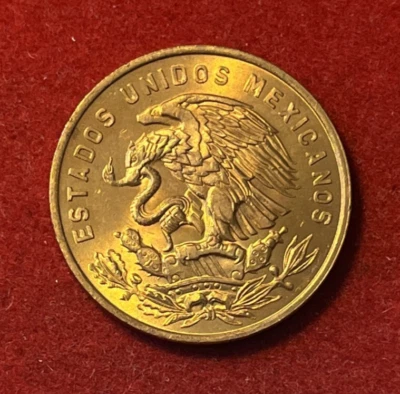 墨西哥 20 Centavos 1964 青铜硬币 KM#440 T5944 — 第 1/2 张图片