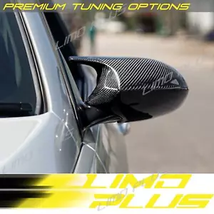 Real Carbon Fiber Side Mirror Cover Caps Replace For BMW E81 E82 E88 E87 Pre-LCI - Picture 1 of 12