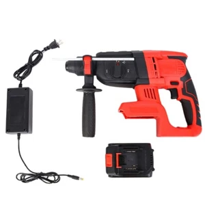 220V Cordless Hammer Drill Brushless Electric Impact Hammer w/ Battery & Charger - Picture 1 of 13