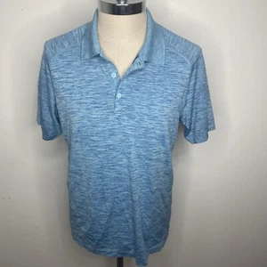 Lululemon Shirt Herren Large Polo Kurzarm Performance Stretch Heideblau - Bild 1 von 8
