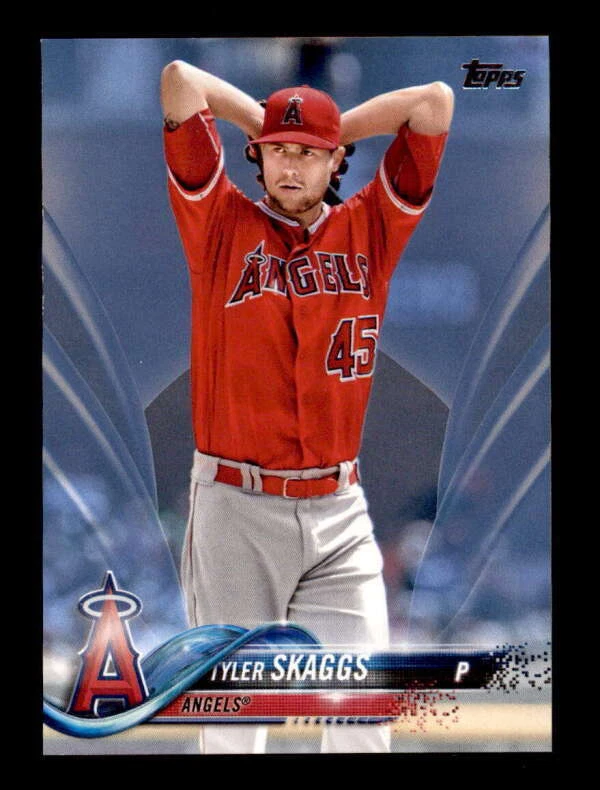 Tyler Skaggs 2018 Topps actualización #US127 DÍA DEL PADRE AZUL PARALELO #27/50 BF1477 Foto 1 de 1