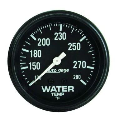 AutoMeter 2313 Auto Gage 2-5/8" Mechanical Water Temperature Gauge 100-280 °F - Image 1 of 3