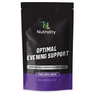 Nutrality Optimal Evening Sleep Support Supplement | 60 Vegan Capsules
