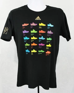 Adidas Olympic T Shirt Size M Winning Shoes London 2012 Black Cleat Sneaker - Picture 1 of 6