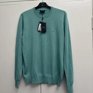 Armani Jeans Men’s Crewneck Jumper mint - Picture 1 of 4