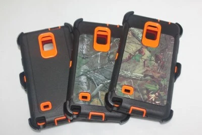 Heavy Duty Hybrid Hard Camo Case with belt clip For Samsung Galaxy Note 4 - Image 1 of 4