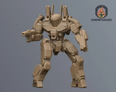 Phoenix Hawk Battle Master Mini PXH-1D Mech Miniature Compatible with Battletech - Image 1 of 2