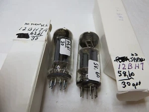 Radio tubes twon 12 BH7 One US no name One Japan, test strong results - Picture 1 of 2