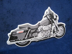 MOTORCYCLE -*US MADE* 22" Die-Cut Embossed Metal Sign -Man Cave Garage Bar Décor - Picture 1 of 10
