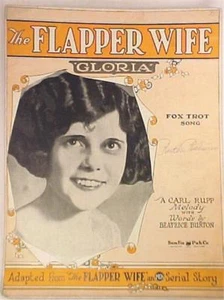 The Flapper Wife Sheet Music from Gloria Vintage 1925 Nice Cover To Frame - Picture 1 of 3