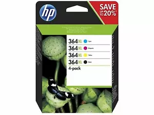 Genuine Original HP 364XL BCMY High Capacity Ink Cartridges N9J74AE Multipack - Picture 1 of 24