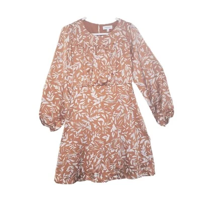 Vestido manga larga estampado satinado - Talla mediana - WCdr086 Foto 1 de 4