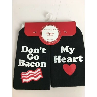 Charter Club женщин бекон тема захват носки цвет: черный размер: один размер - Изображение 1 из 4