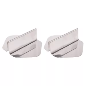 2x Appetito Stainless Steel Sandwich/Toast/Bread Slicing/Cutting Guide/Holder - Picture 1 of 3