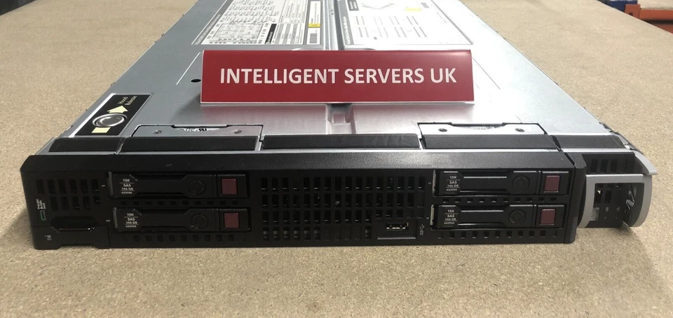 HP BL660c Gen9 4x E5-4669v4 128GB 4x 146GB 15K SAS P246br/1GB Blade Server - Image 1 of 1
