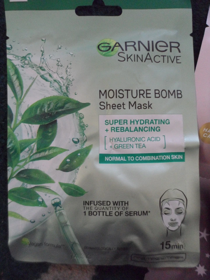 Garnier Moisture Bomb Green Tea Hydrating Face Sheet Mask for Combination Skin  - Image 1 of 3