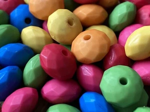 Cuentas acrílicas mate facetadas de 10 mm x 50 - Colores surtidos - Imagen 1 de 7