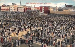 1913 Baseball Grounds Chicago IL post card - Picture 1 of 2
