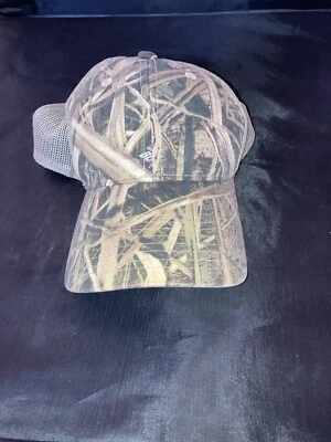 Mossy Oak Shadow Grass Blades Camo Hat Baseball Cap Mesh/Adjustable Back Cap - Image 1 of 4