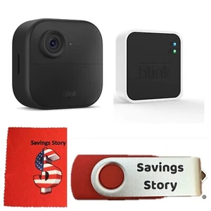 Blink Outdoor Security Camera System (4th Gen) 1 Camera Bundle 64GB USB Drive - Picture 1 of 4