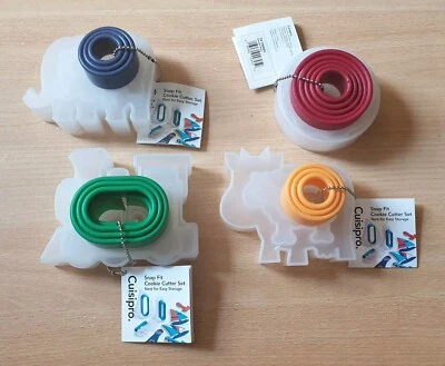 Juego de 5 cortadores de galletas Cuisipro Snap-Fit - Tren granja + formas de animales de zoológico - 1 Foto 1 de 4