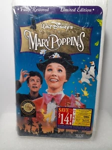 New VHS Tape Mary Poppins 1997 Re-Release Clam Shell Case Special Edition Sealed - Bild 1 von 10