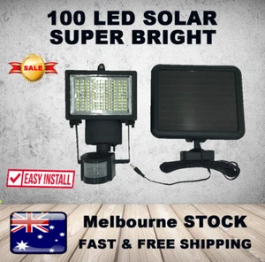 100LED Solar Sensor Security Light Outdoor FLOOD Lamp Garden Yard Lamp Motion-S - Picture 1 of 16