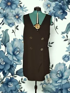FOREVER 21 Black Jumpsuit Shorts FAUX WRAP Plus 3X Women's Sleeveless NWT - Picture 1 of 14