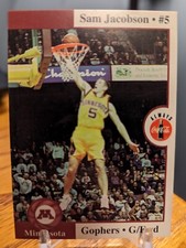 1996-97 Minnesota Golden Gophers - Sam Jacobson #5 Basketball Card Coca Cola