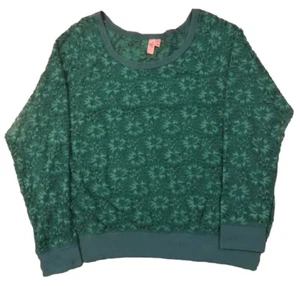 Dolled Up By Fang Damen Frühling Pullover türkis dehnbar beflockt Größe 2X - Bild 1 von 12
