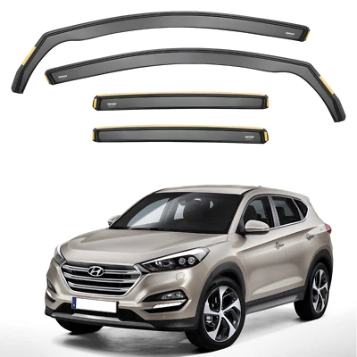 ISPEED Wind Deflectors for Hyundai Tucson MK3 2015-2020 4pc Set Accessories - Image 1 of 4