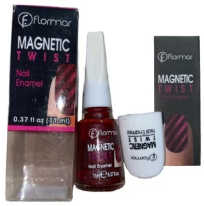 Flormar Magnetic Nail Enamel With Magnet Twist Design Nail Art Mg05 .11 Fl Oz - Picture 1 of 8