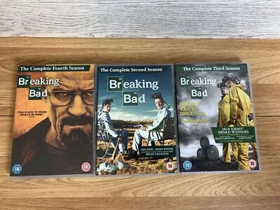 Breaking Bad Complete Seasons 2 3 4 DVD Box Set Bundle UK Region 2 Crime Drama - Image 1 of 2