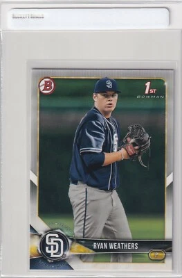 2018 BOWMAN 1ST RC RYAN WEATHERS SAN DIEGO PADRES FIRST DRAFT ROOKIE (QTY) S6868 - Image 1 of 2