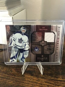 2005-06 Upper Deck Black Diamond - Ed Belfour Jersey!!! WHITE!!! J-EB - Picture 1 of 2